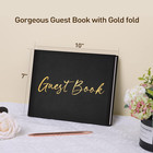 Black Guest Book For Graduation Party Guest Sign In Book With Pen For Reception 