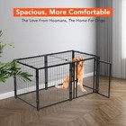47 Inch Metal Heavy Duty Dog Crate Cage Puppy Dog Playpen Kennel Indoor Outdoor