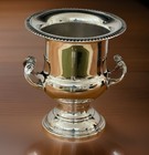 Vintage Regency Style Silver Plated Trophy Cup Urn Champagne Cooler Ice Bucket