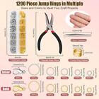 1200 Pcs Jump Rings For Jewelry Making Supplies  Necklace Repair Kit With Open  