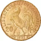 France 20 Francs 1902 Marianne Rooster Gold Coin Collectible Coin