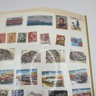 Vintage Worldwide Used Postage Stamp Lot Ussr Canada Australia 3 Pages