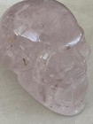3  Natural Rose Quartz  Carved Crystal Skull Realistic Crystal Healing   sk719
