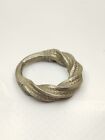 Genuine Ancient Roman Solid Silver Ring With Spiral Design C  1st Century Ad