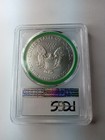 2017-p Silver Eagle First Day Of Issue 1  Ms69 Pcgs  999 Fine 