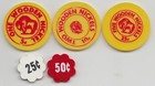 Lot Of 5 Different Food Stamp Tokens From Camuy Puerto Rico