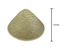 Asian Chinese Japanese Oriental Garden Conical Bamboo Rice Farmer Coolie Hat