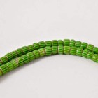 Venetian Chevron Green Trade Beads