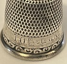 Vintage Stern Brother s  Sterling Silver 925 Thimble Size 10         