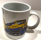 Vintage The Alaska Railroad Established 1914 Two Engine Logo Coffee Mug White