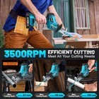  Reciprocating Saw Cordless  3500 Rpm Brushless Motor With 2 X 4 0ah 