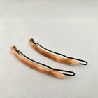 Vintage Goody Tight Clasp Clip Hair Barrettes 2 5    Pink Tortoise Shell 1970 s