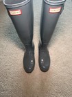 Hunter Original Tall Rain Boots Gray Women   s Size 8 Eu 39 New Without Box