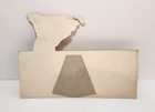1950s Spalding Golf Department Countertop Store Sign Vintage Stand Alone Sign