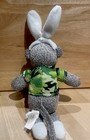 Dan Dee Sock Monkey W camo Shirt Plush Stuffed Animal 11  Tall