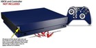 Skin Set For Xbox One X Solids Collection Navy Blue