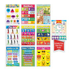 Educational Preschool Posters For Teaching Kids The Alphabet Letters And Numbers
