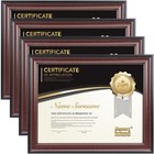 8 5x11 Document Frames real Glass Fronts  4 Pack Certificate Frames For Wall    