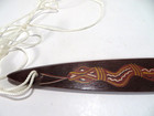 Aboriginal Hand Painted Wood Churinga bullroarer Snake Australia 9 5 