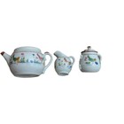 Child Miniature Porcelain Tea Set Floral Made In Japan Midcentury 21 Pc Vtg
