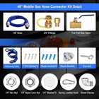 1675kit48 Safety System Kit  48  Mobile Gas Hose Connector Kit With 2 Elbows And