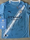 Multi Signed Rare Man City Authentic 2025 26 Full Squad Jersey Club Coa