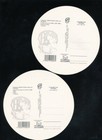 Disneyana-euro Disney Opening Day Round Postcards Characters On Paris Sights 3-4