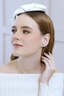 B  Brilliant Sterling Silver Amethyst 4mm Round-cut Solitaire Stud Earrings For