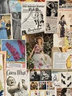 Lot Of 100  Vintage Antique Ephemera just 1940s 1942 small Ads   Cutouts collage