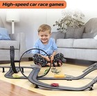 Slot Car Race Track Set Electric Powered Race Track Dual Racing Car Track Set