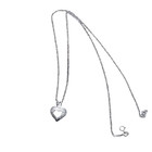 Precious Pearl Necklace 925 Sterling Silver Chain   Heart Pendant