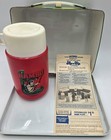 Rambo Lunch Box Thermos Set 1985 Metal Movie Stallone Vintage Insert 80s Camo