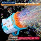 Sloosh Bubble Machine Guns  69 Holes Bubble Gun Blaster Blower For Kids Adults  
