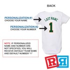 Personalized Miami Hurricanes Gerber Baby Onesie   Cotton Custom Bodysuit