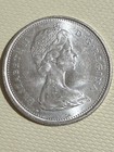 1968 Canada Silver Quarter 25 Cents Coin  50 Percent Silver Eye Appeal