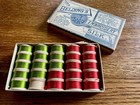 Antique Belding Bros    Co  Silk Thread Lot 24 On Wooden Spools In Original Box