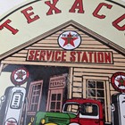 Vintage Texaco Gasoline Advertisement Sign - Gas Service Station Porcelain Sign