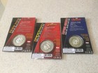 2017 Marvel Light-up Coin Series 3-coin Set  Iron Man  Spider-man  Cap   t America