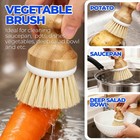 6 Pack Dish Brush Bottle Brush Scrub Brush Straw Cleaning Yellow Set