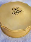 2 Vintage Art Deco Celluloid Dresser Set Bakelite Vanity Bowl Compacts 5  Diam 