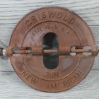 Vintage Griswold Cast Iron 7    Wood Stove Pipe Damper Wire Handle Nos
