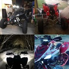 Universal Atv 7 8   Handlebars Led Headlight Light Bar Lighting Kit Plug-n-play