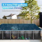 Koi Aquarium Tank Above Ground Fish Pond 750 Gal Foldable Canvas Fish Pool Pond
