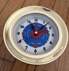 Solid Brass Boston Quartz Ship s Tide Clock Made By Chelsea Clock-usa Rare Model