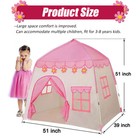 Pink Princess Castle Play Tent Kids Girls Playhouse Fr Indoor Outdoor Game House
