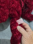 Plush Bear Rosetta By Russ Berrie Dark Red  a118 