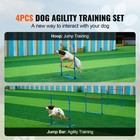 Dog Agility Kit Obstacle Training Equipment 4 Pcs Set Hurdles Jump Ring