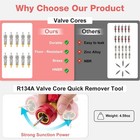 R134a Valve Core Quick Remover Installer Tool Set With Upgraded Valve Cores
