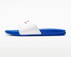 Nike Benassi Jdi Just Do It Swoosh Slides Red White Blue Men s 11 343880-410 New