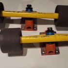 Bullet Longboard Rkp Trucks Yellow With Wheels 180mm  9 8   Pair